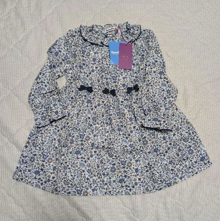 ファミリア　リバティ生地 ワンピース 100cm