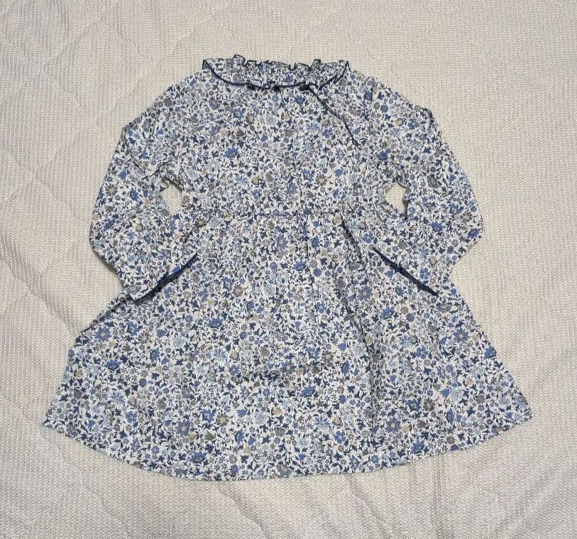 ファミリア　リバティ生地 ワンピース 100cm