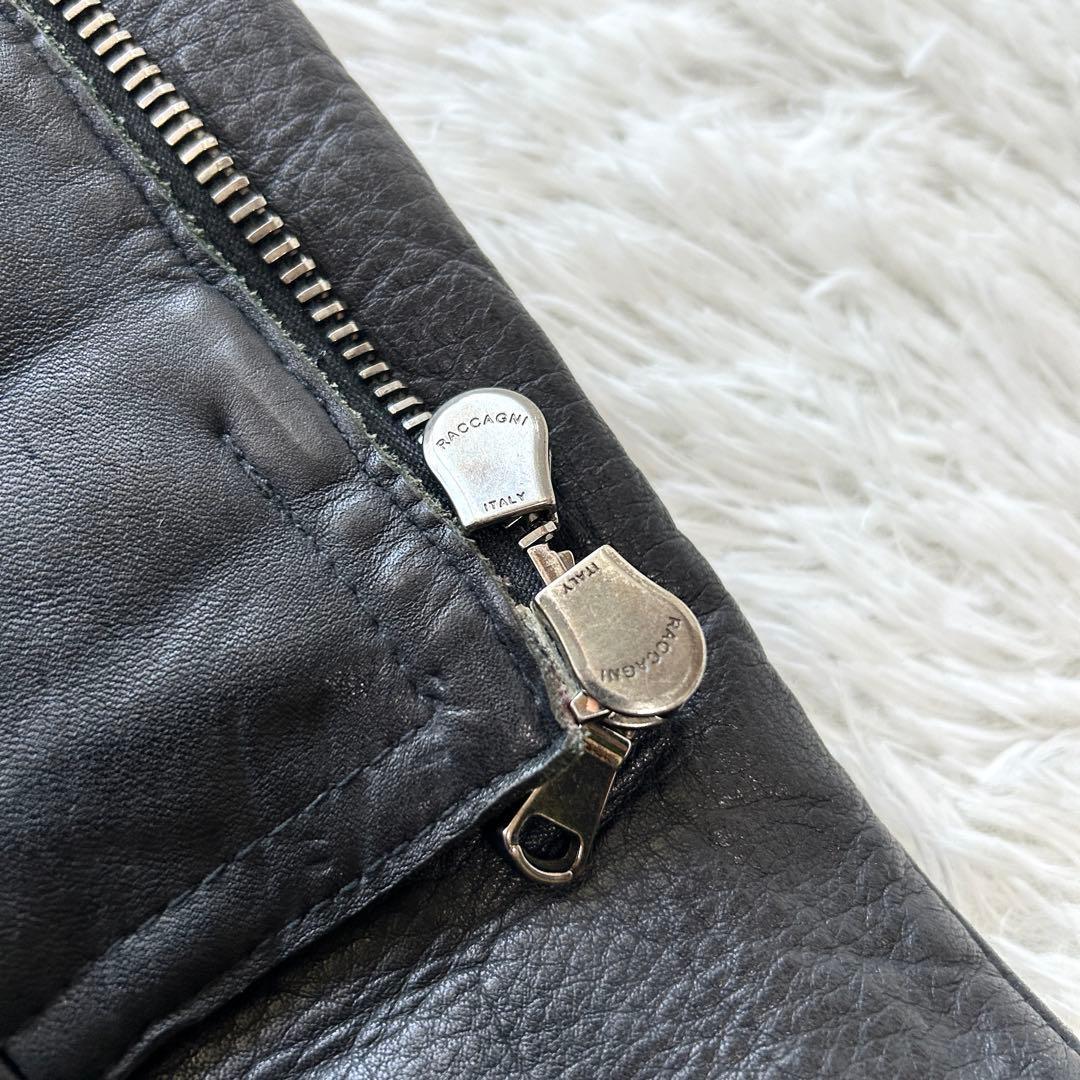 junhashimoto シングル ライダースジャケット カウレザー 黒 2