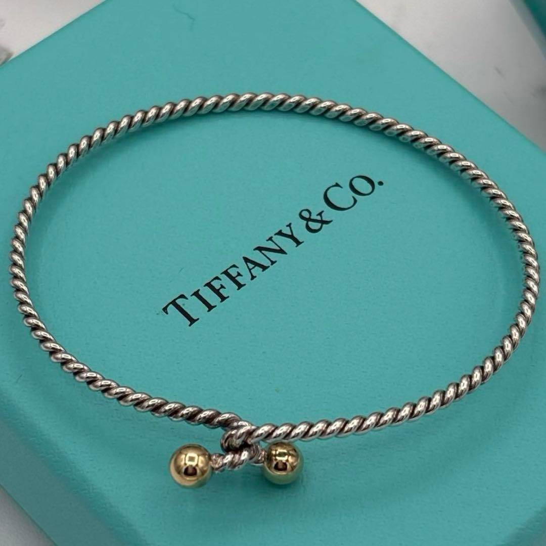 h*u様 【レア✨️】ティファニー　ツイスト　フック＆アイ　バングル