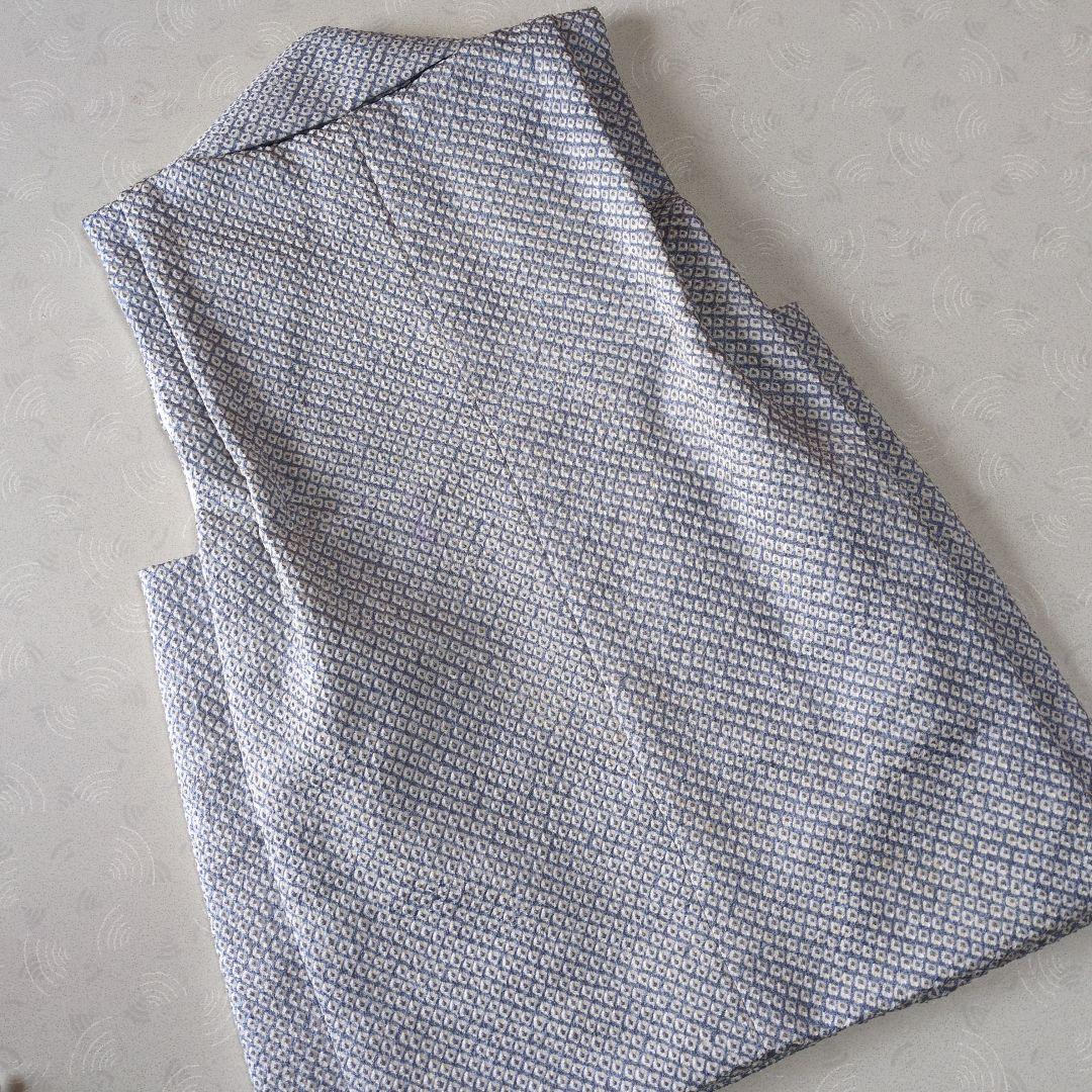七五三３歳正絹総絞りの被布（薄いグレー）中綿無し