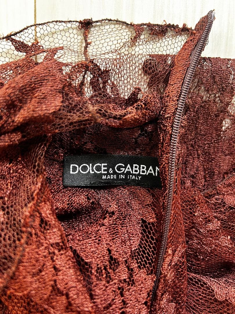 DOLCE & GABBANA 総レースチュニック