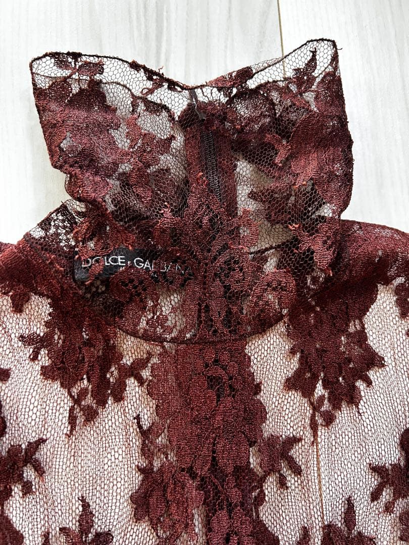 DOLCE & GABBANA 総レースチュニック