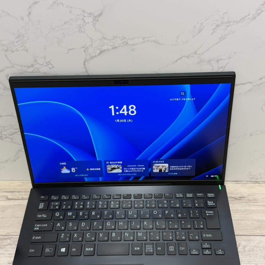 【バッテリー良好】軽量 薄型 SSD VAIO Win11 ノートパソコン