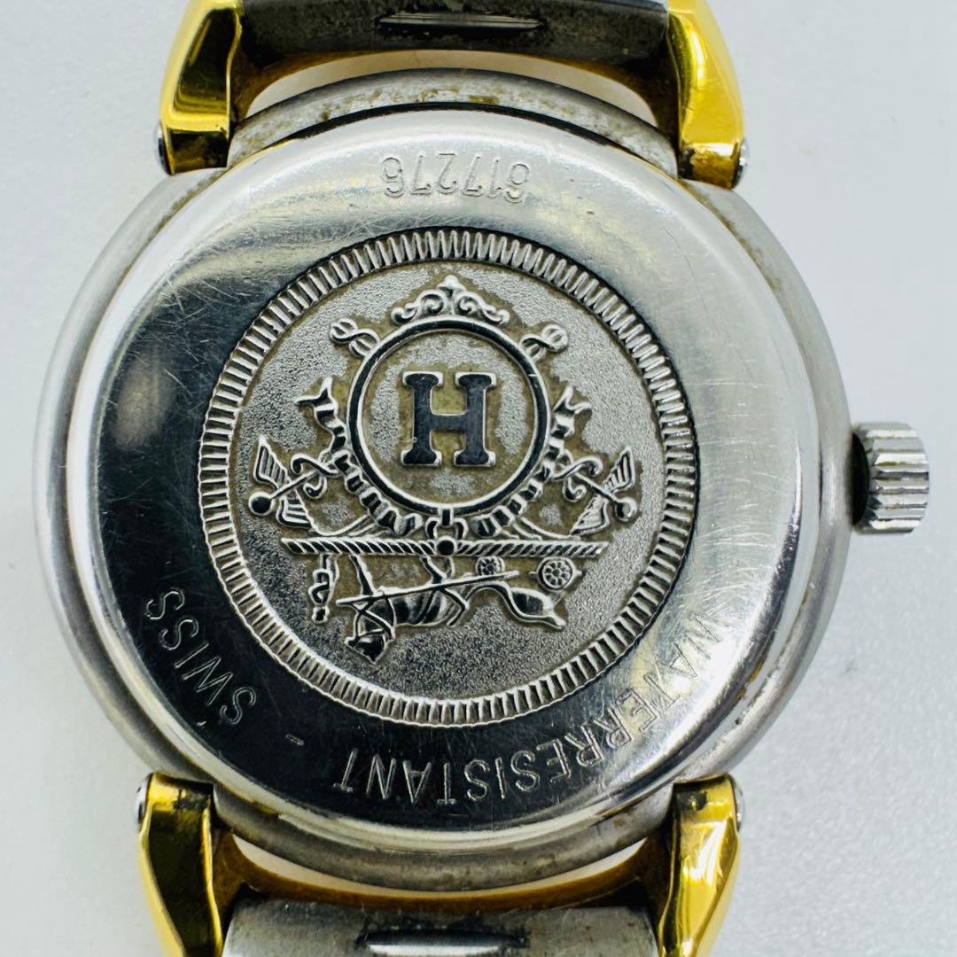 ✨HERMES✨エルメス✨プルマン✨ホワイト文字盤✨コンビ✨レディース✨腕時計✨