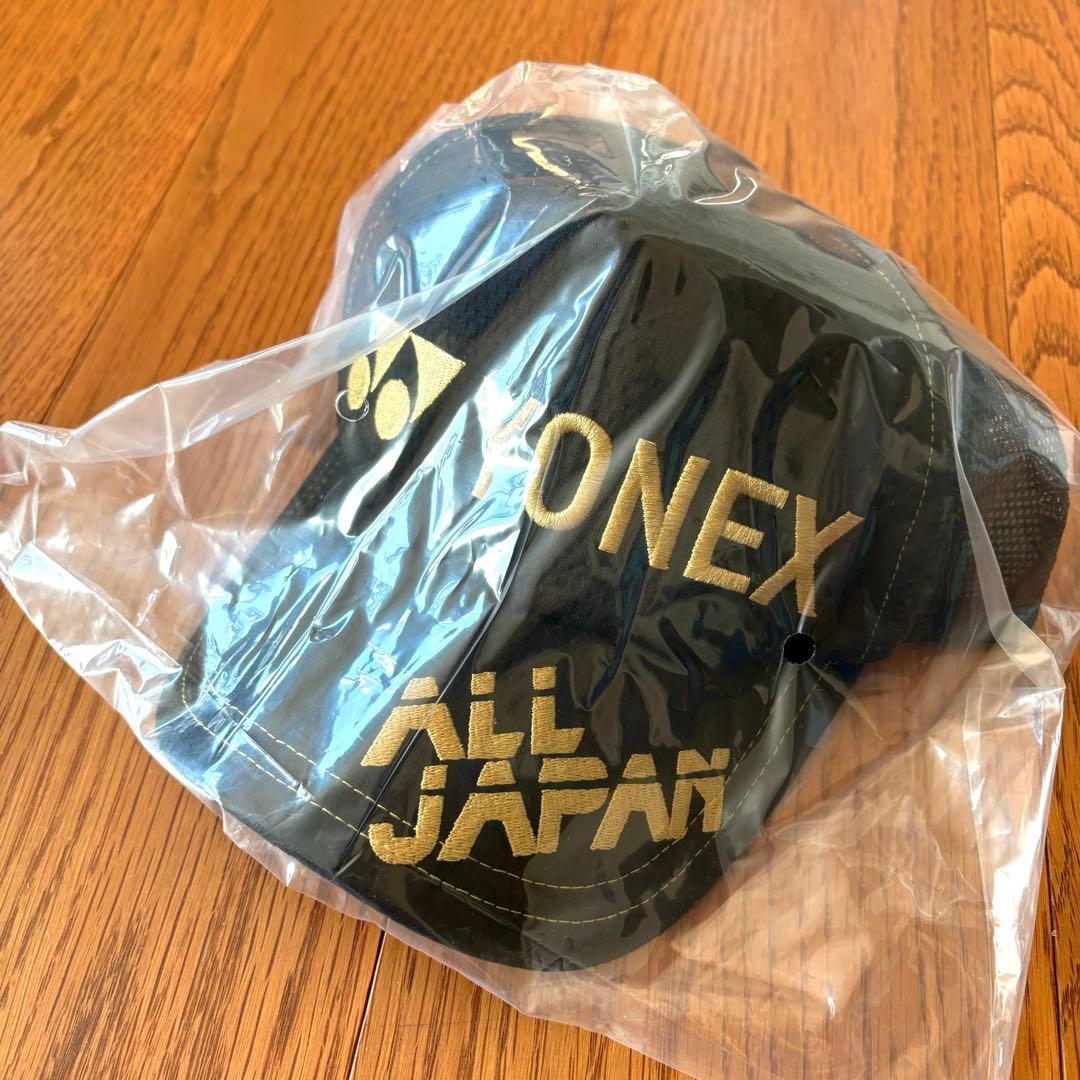 2025年 インターハイ会場限定 ヨネックスキャップ 黒金