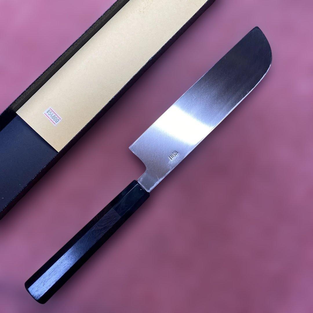 銀三　鎌薄刃包丁　210㎜ 7寸