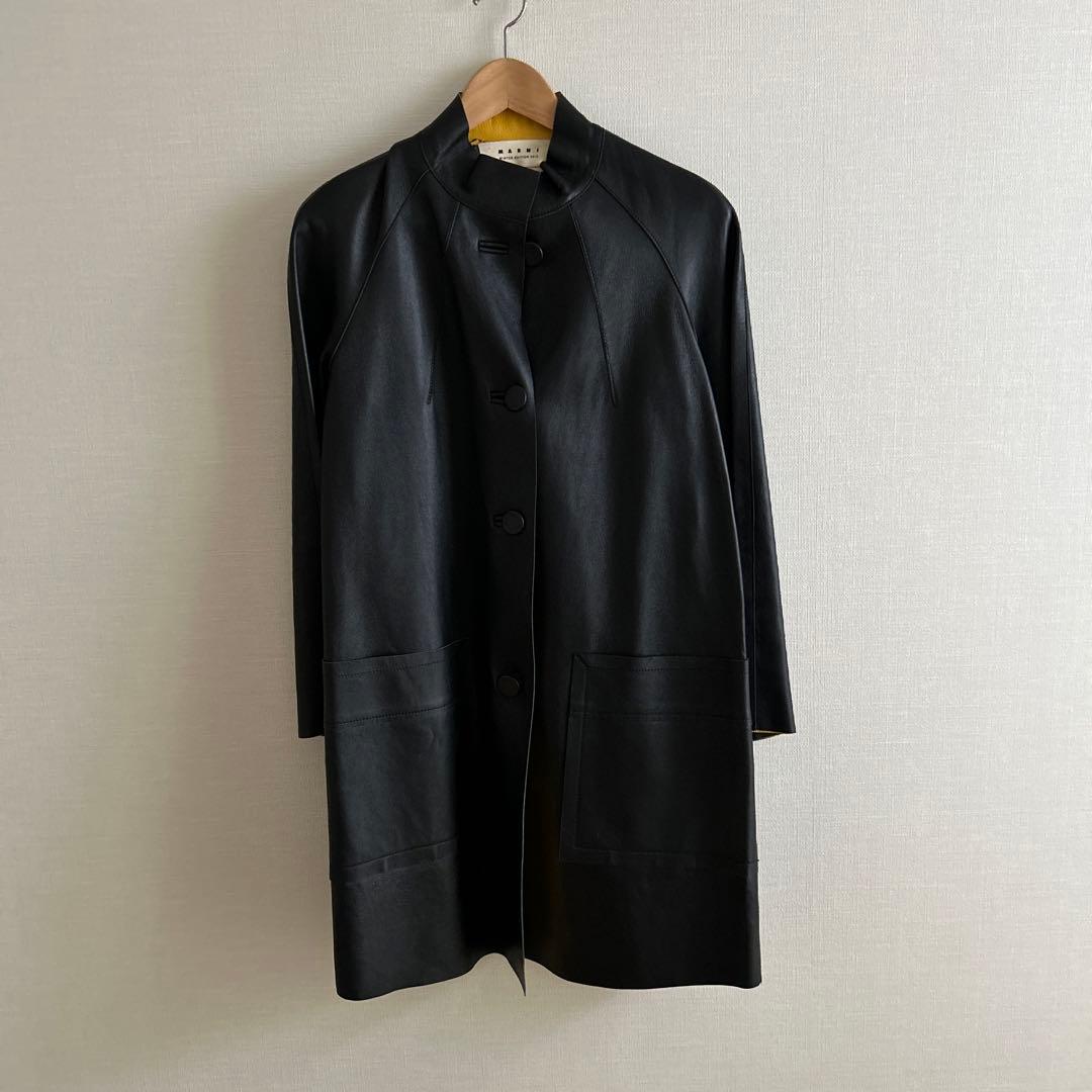 【専用です★】MARNI レザーコート　バイカラー