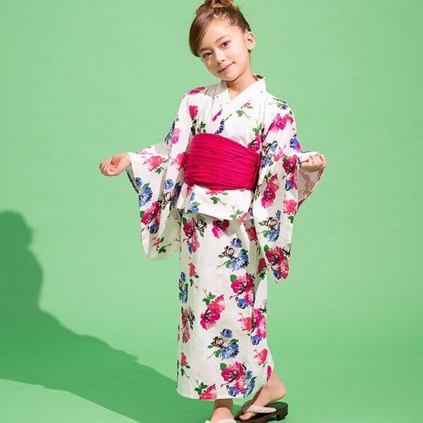 【新品】kate spade kids ブルーミング フラワー浴衣 130 花柄