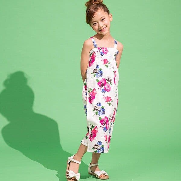 【新品】kate spade kids ブルーミング フラワー浴衣 130 花柄