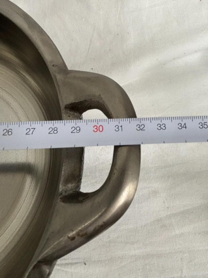 美品1回 久慈砂鉄鉄器 山王堂 両手鍋 天ぷら鍋 ２６ｃｍ