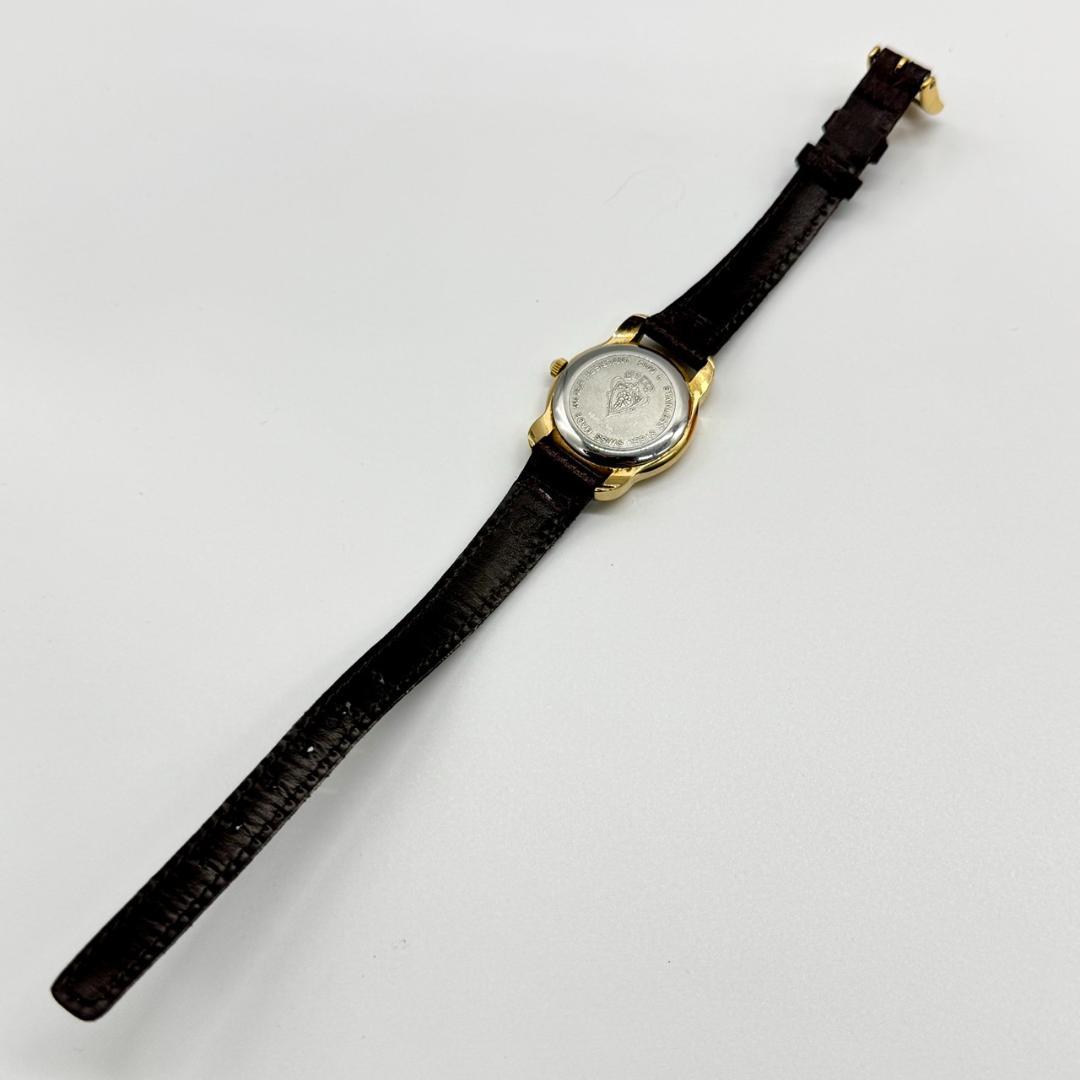 稼働品 GUCCI グッチ 腕時計 黒文字盤 クォーツ ２針 5100L
