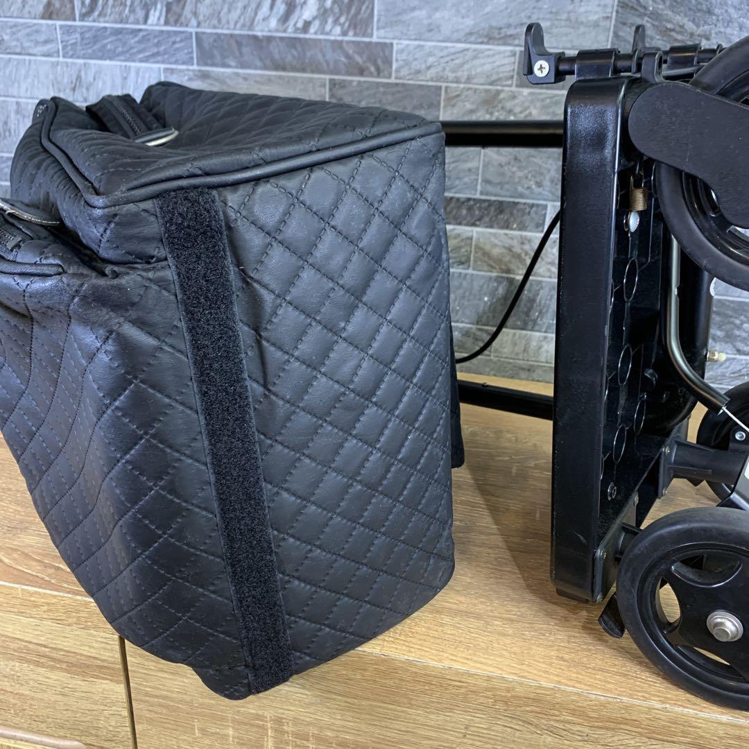 島製作所　右用　ショッピングカート メロディ プリモ　ブラック　ブレーキ付き