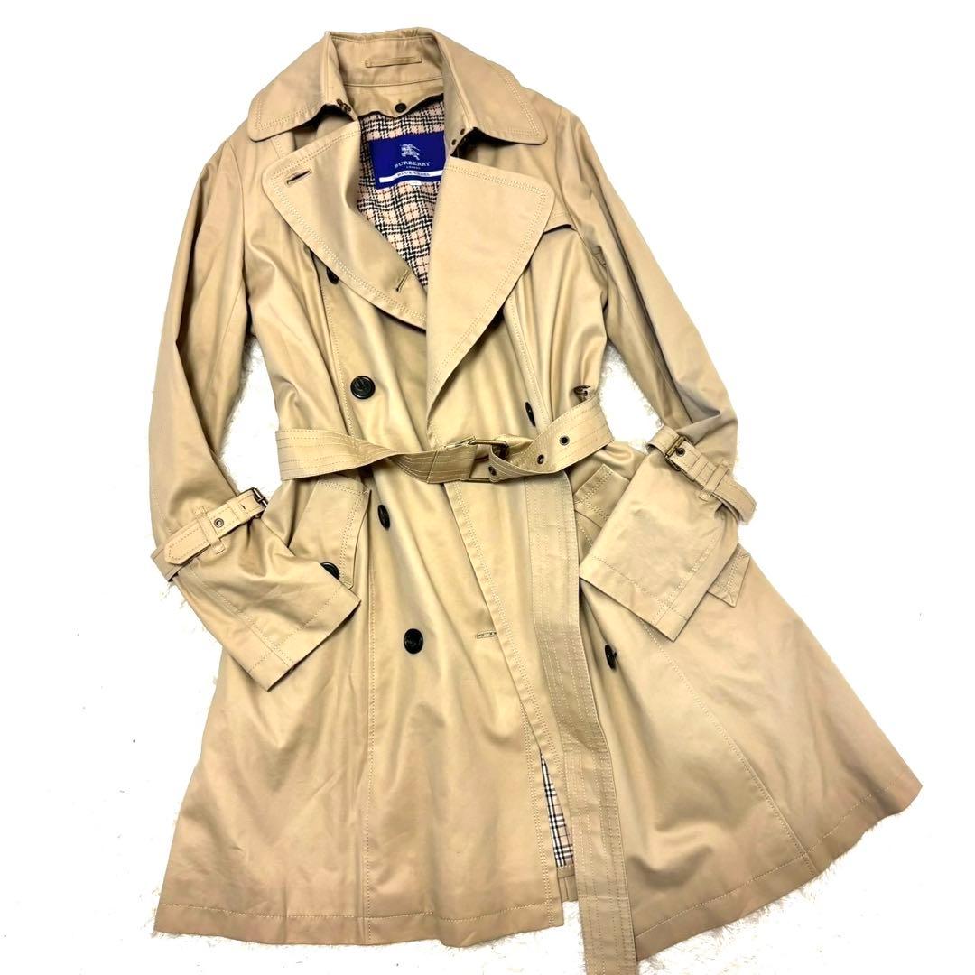 極美品　未使用に近い　バーバリー　トレンチコート　ノバチェック　40サイズ