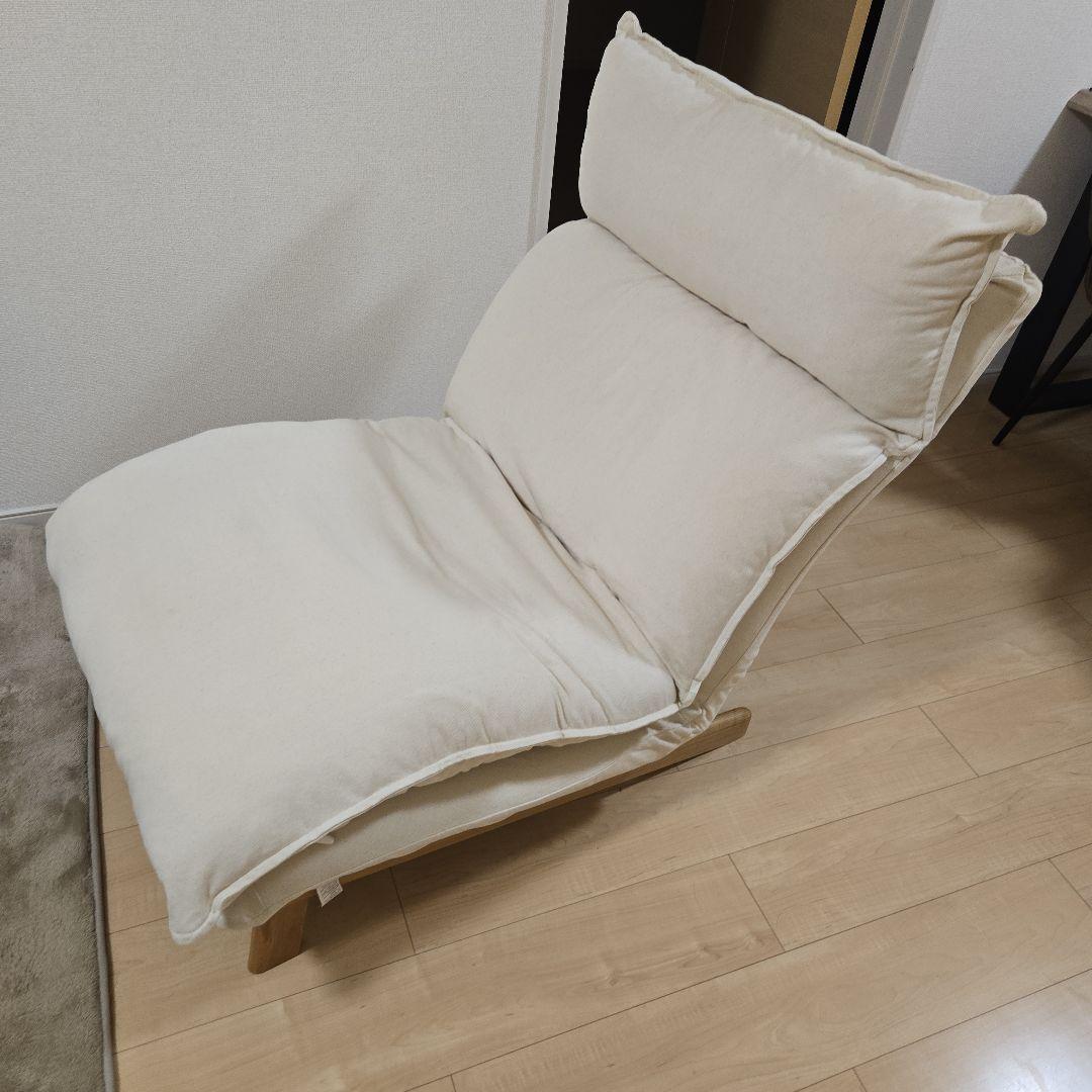 無印良品　ハイバックリクライニングソファ　1シーター　ポリエステル平織