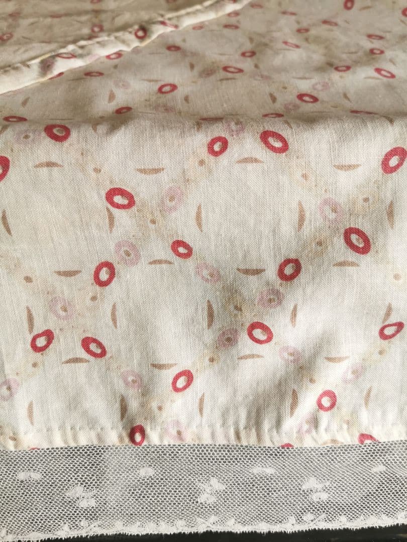 アンティークトレリスローズ花柄フレンチファブリック 花舞レース装飾カーテンパネル