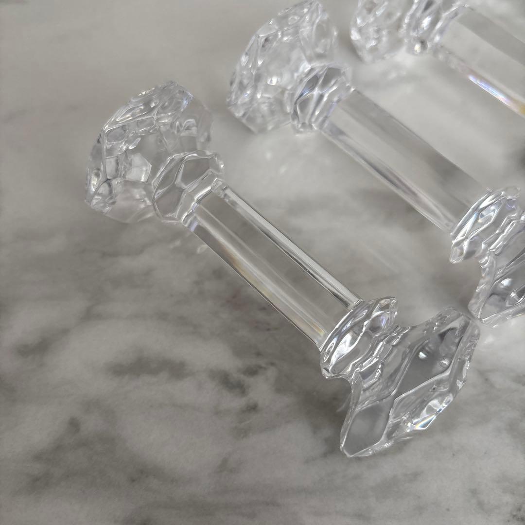 【新品未使用】サラグレース ガラス クリスタルカトラリーレスト4点セット