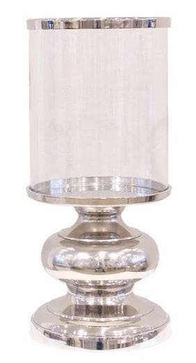 キャンドルホルダー シルバー ガラス キャンドルスタンド AC-004-L