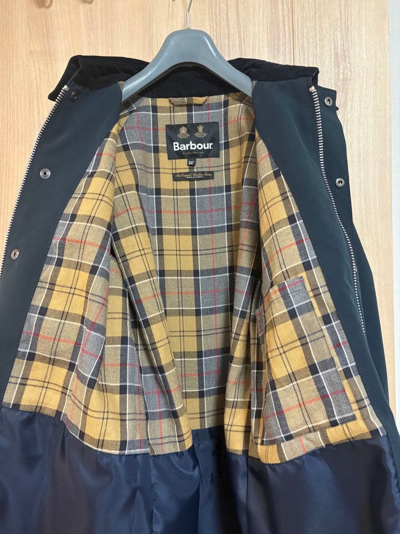Barbour BURGHLEY 34 2レイヤー スリムフィット ノンワックス