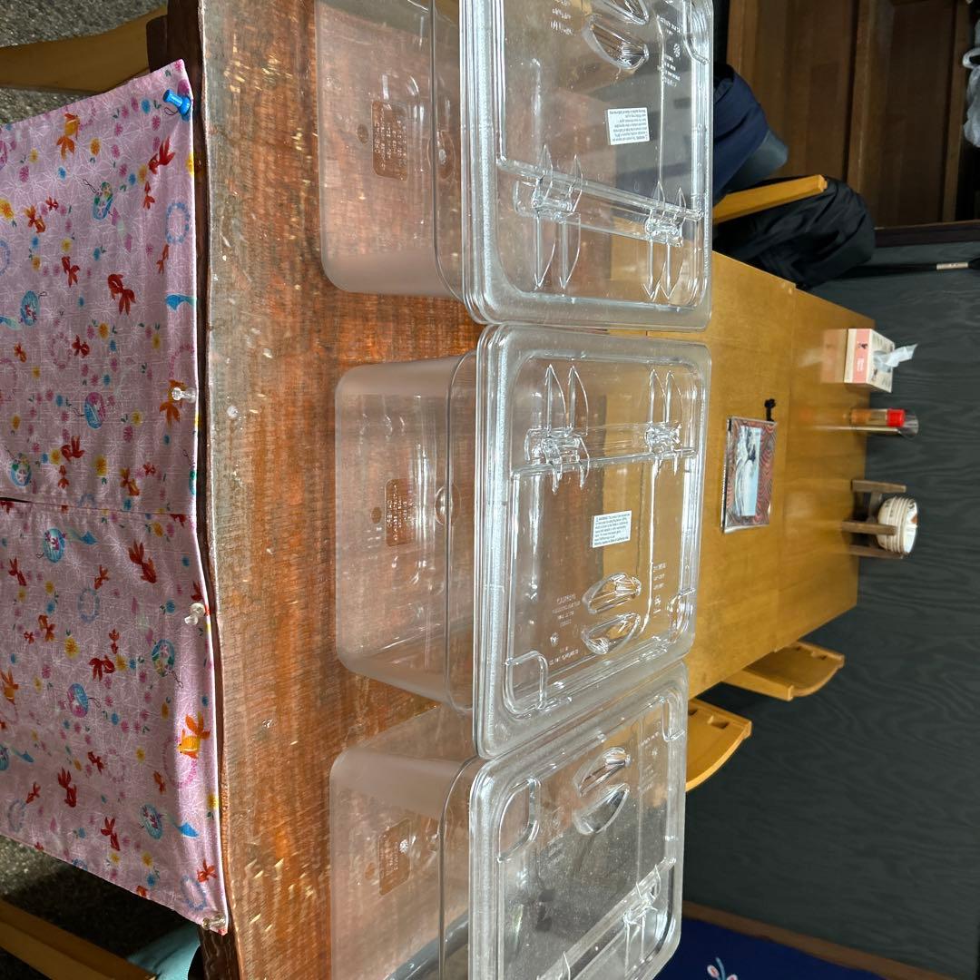 透明プラスチック保存容器 3個セット