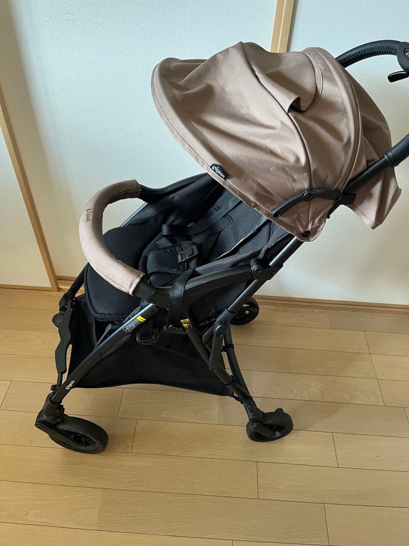 【美品】ピジョン ビング型BB4 ベビーカー モカ