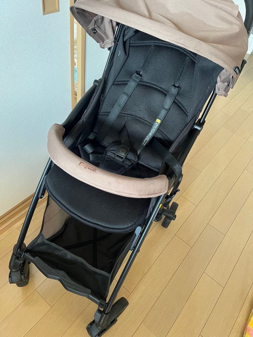 【美品】ピジョン ビング型BB4 ベビーカー モカ