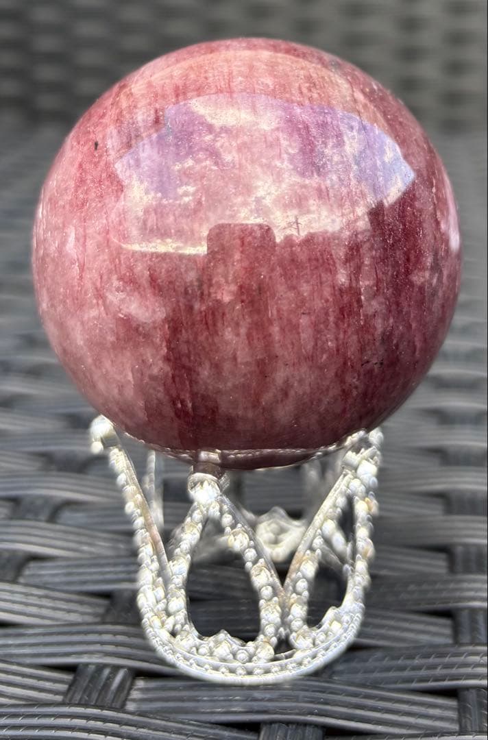 【天然石】スフィア　ストロベリークウォーツ②