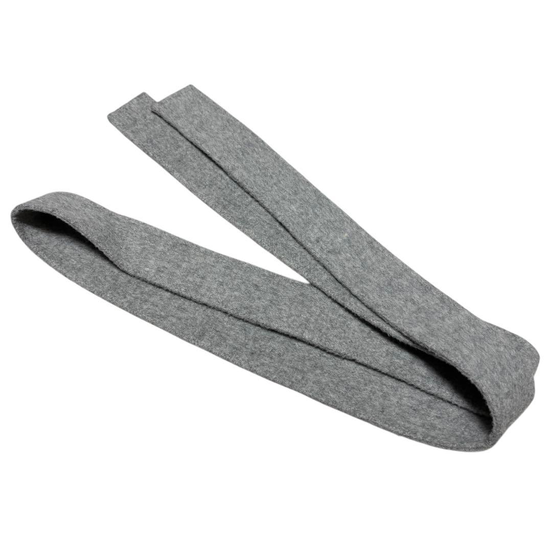 美品 セオリー ダブルフェイス ロングコート ベルト カシミヤ混 グレー M相当