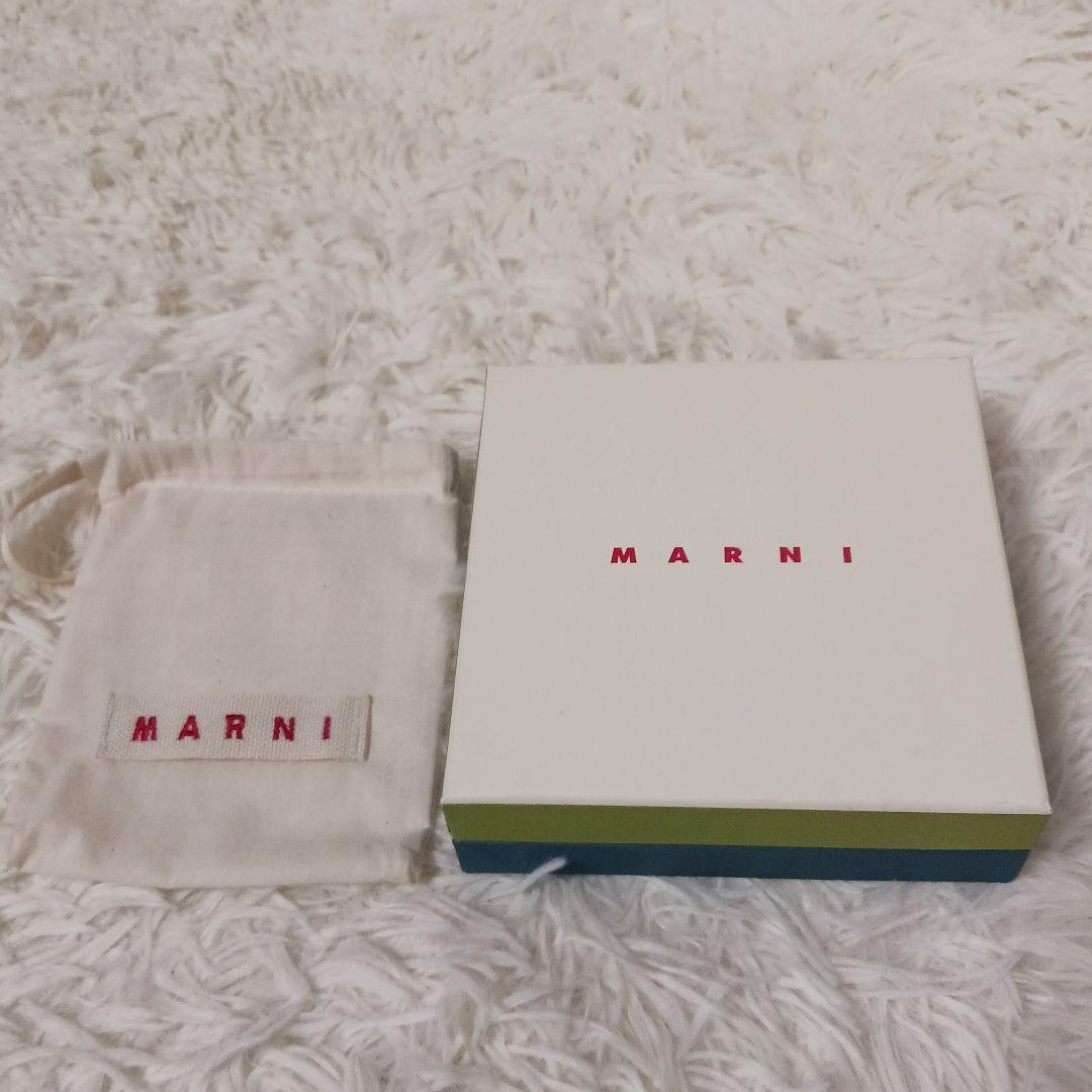 MARNI マルニ サフィアーノレザー 二つ折り財布 コンパクトウォレット