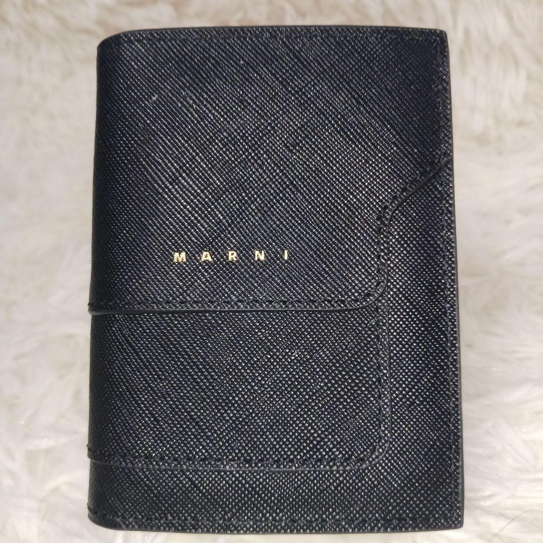 MARNI マルニ サフィアーノレザー 二つ折り財布 コンパクトウォレット
