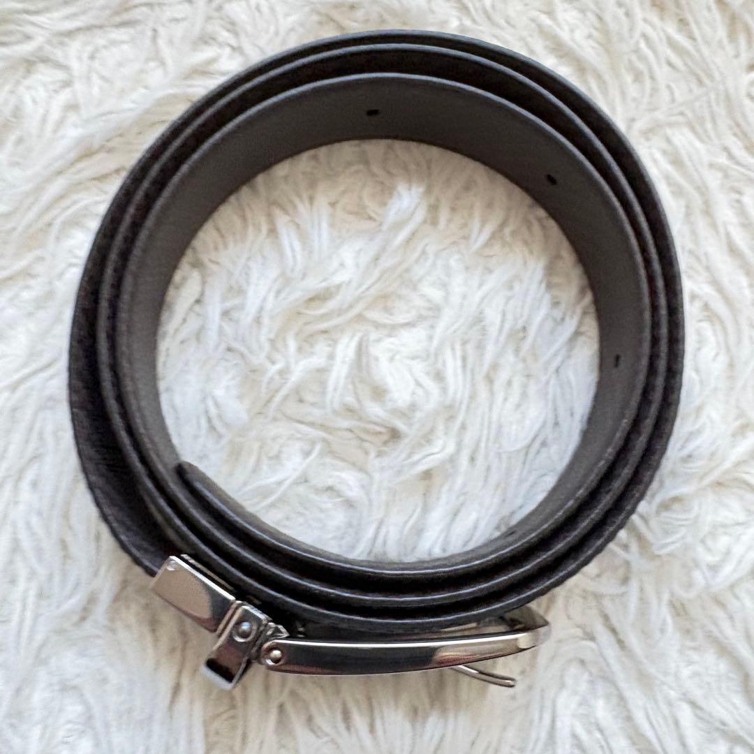 s*6様 未使用級　dunhill リバーシブル　本革ベルト　回転式　箱　保存袋