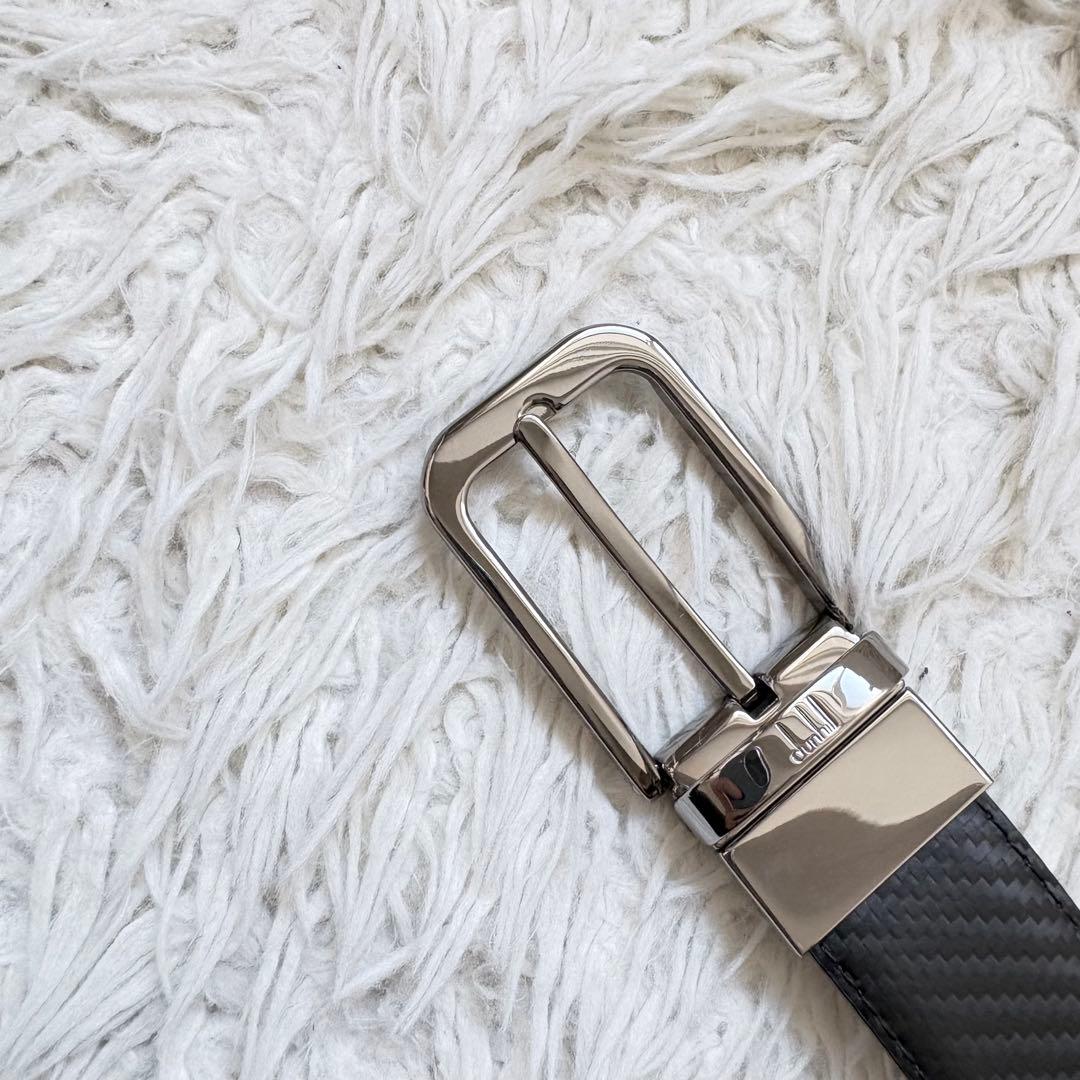 s*6様 未使用級　dunhill リバーシブル　本革ベルト　回転式　箱　保存袋