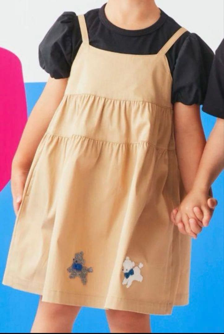 ファミリア　ティアード　キャミワンピース　110size