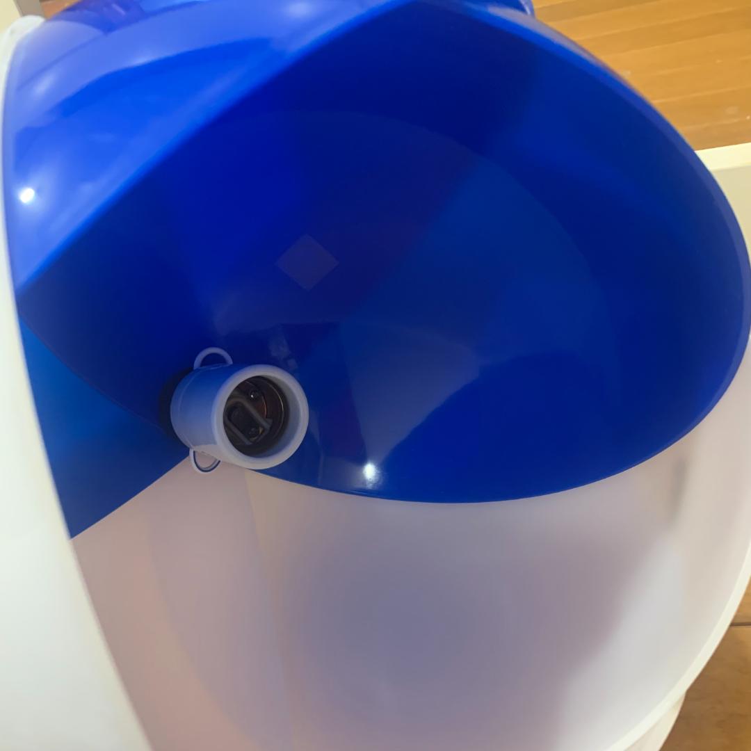 チューリップライト ブルー その2 昭和レトロ ペンダントライト コード交換済