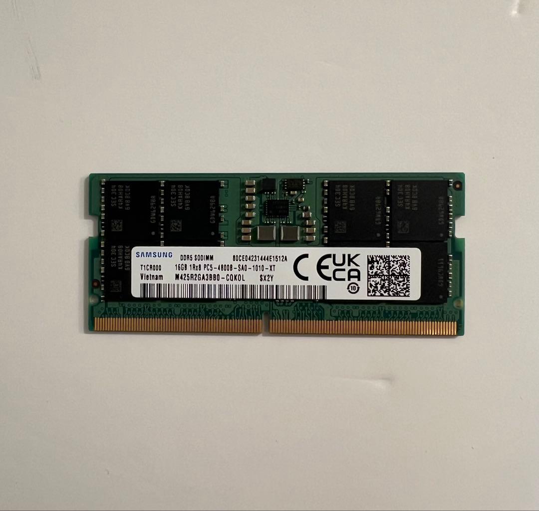 サムスン DDR5 4800 16GB 1枚 PC5-38400