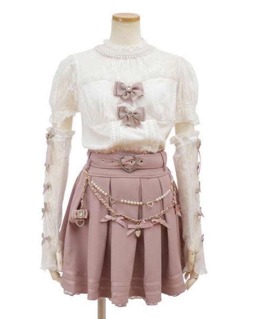 リズリサ LIZLISA リボンアームウォーマーレーストップス