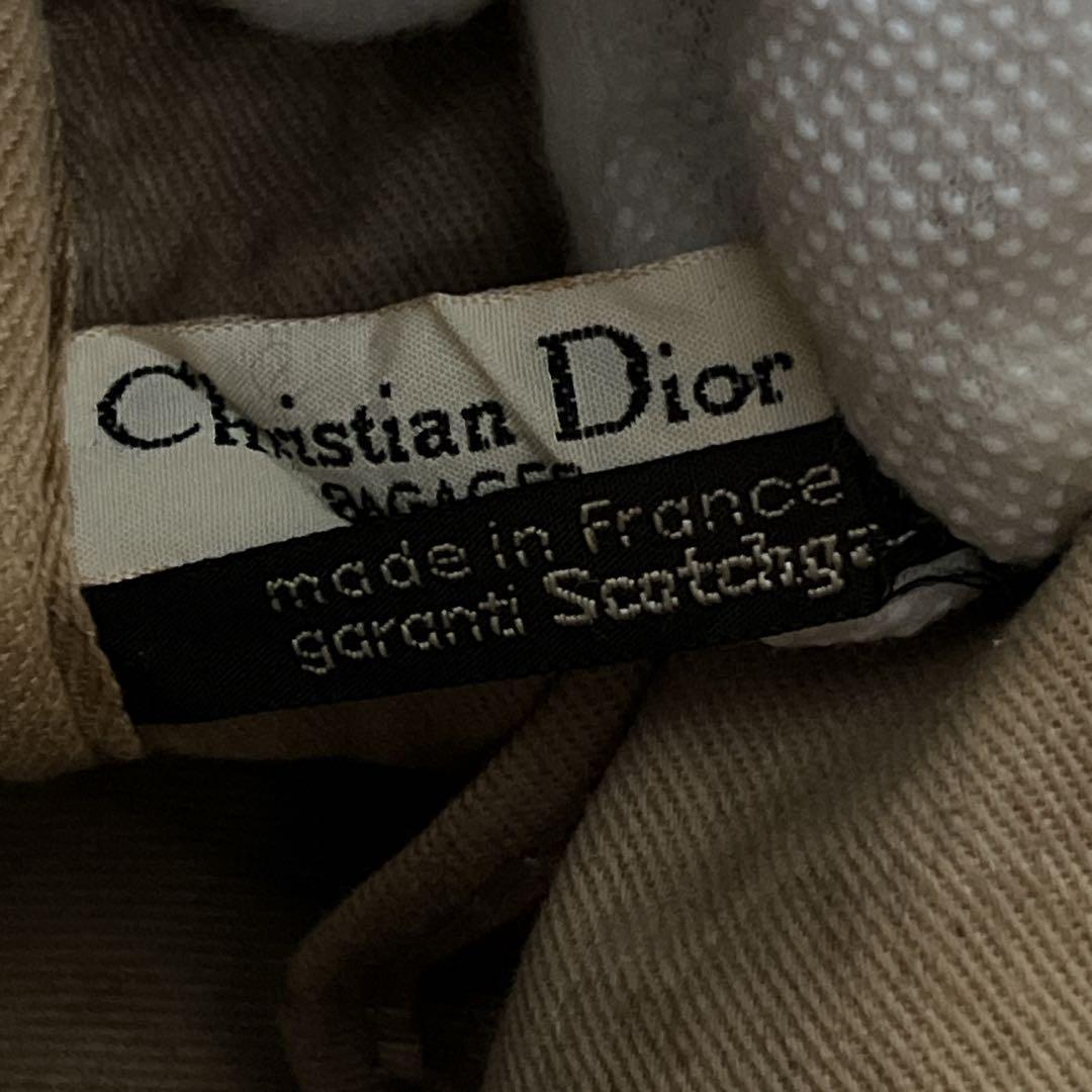 オールド　ディオール　トロッター柄　ミニボストン　ハンドバッグ　キャンバス