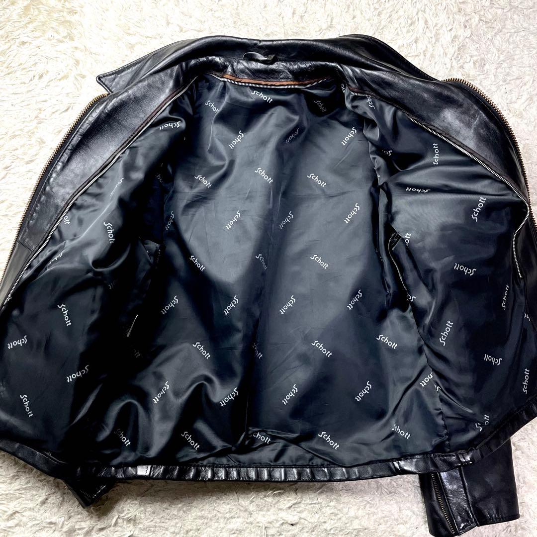 極美品/42インチ/2way✨ショット シングルライダース トラッカージャケット