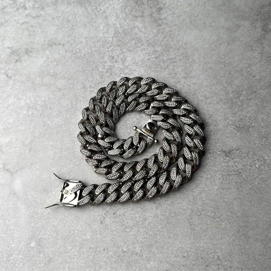 は*き様 AVALANCHE シルバー925 マイアミチェーン ネックレス 喜平