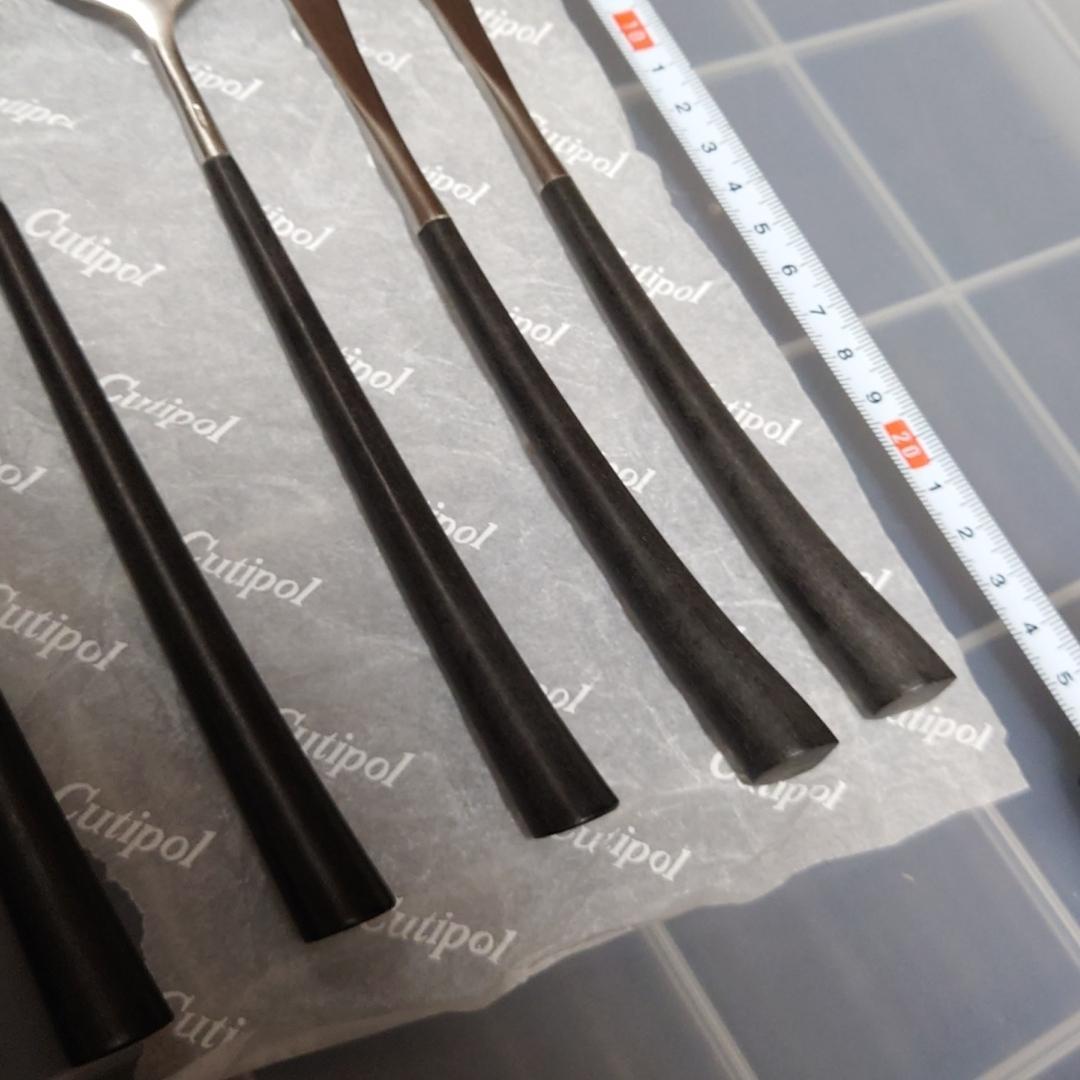 6本セット Cutipol　クチポール　NOOR①　ナイフ　フォーク　スプーン