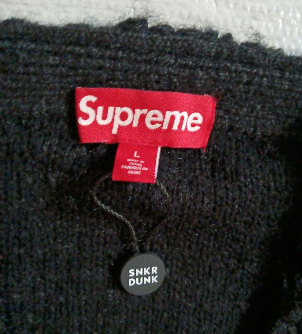 トップス Supreme Textured Knotted Cardigan BLACK