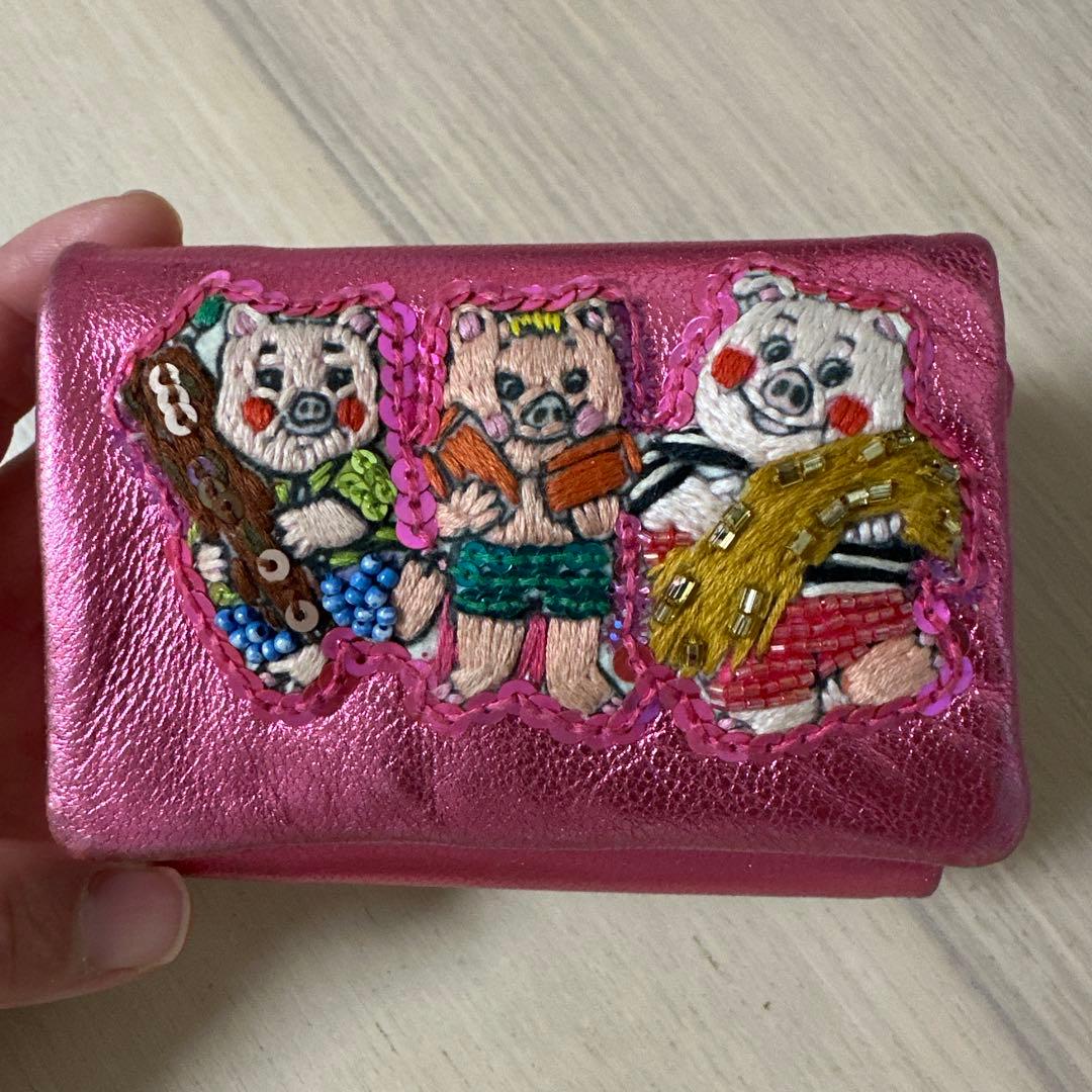 tamao world Three little pigletsミニ財布