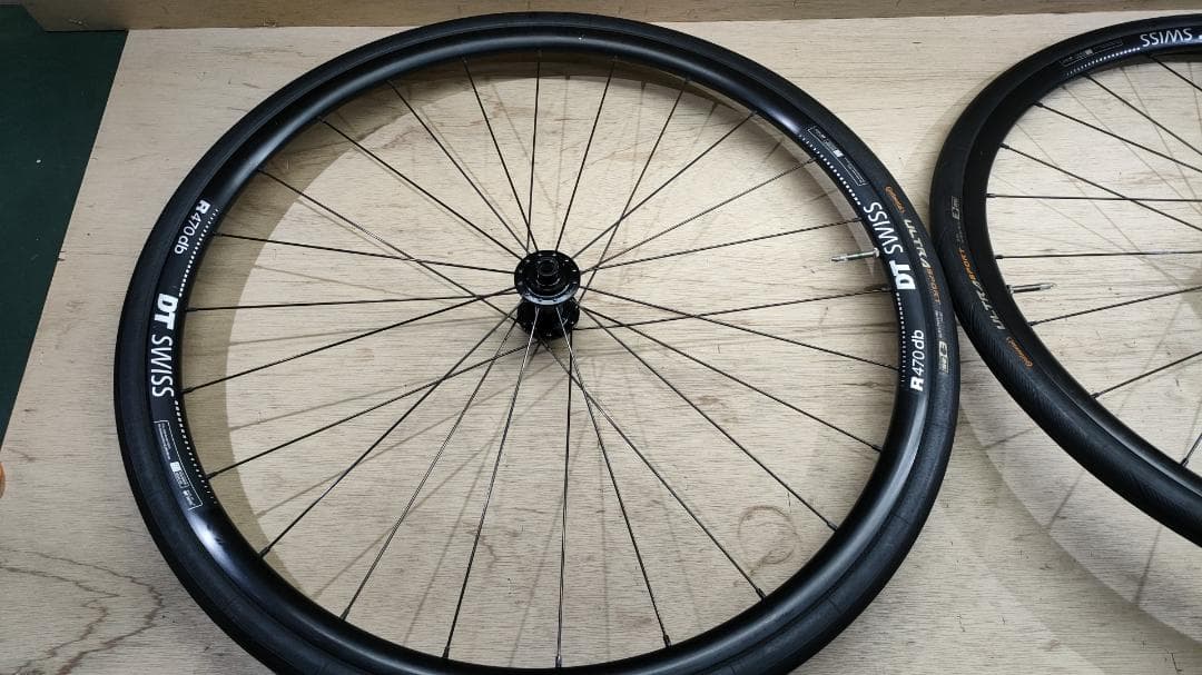 ■DT SWISS R470■ディスクブレーキホイール　前後セット■タイヤ付き■