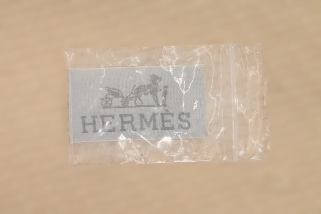 【美品】Hermès　エルメス　クリーム色　フリンジ付き毛布　ブランケット