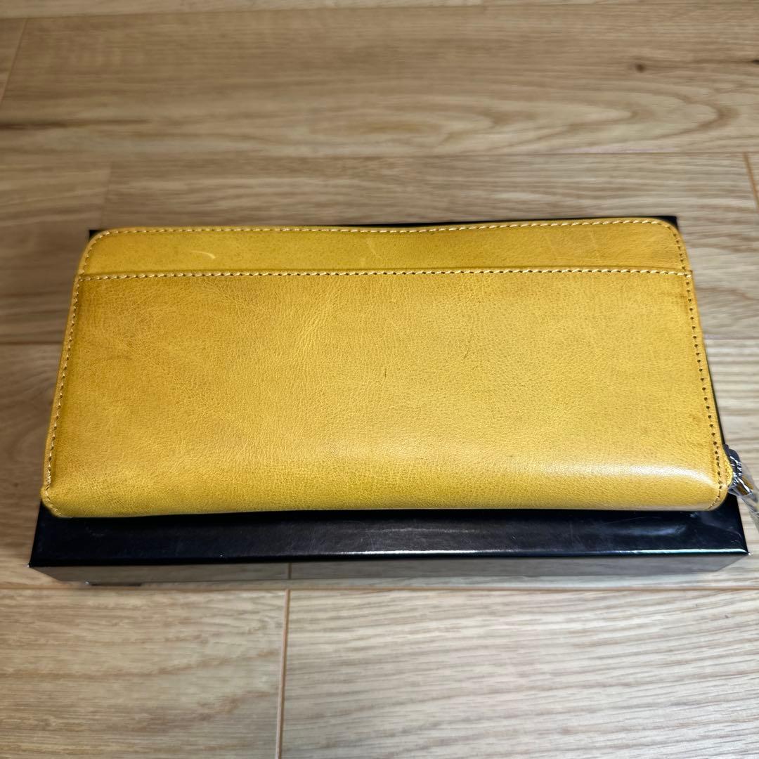 Hanshin Tigers 阪神タイガース レザー長財布 黄色