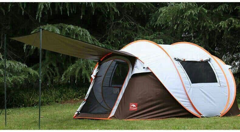 通気性良い簡単設営ワンタッチテント キャンプ アウトドア用品ファミリー5-8人
