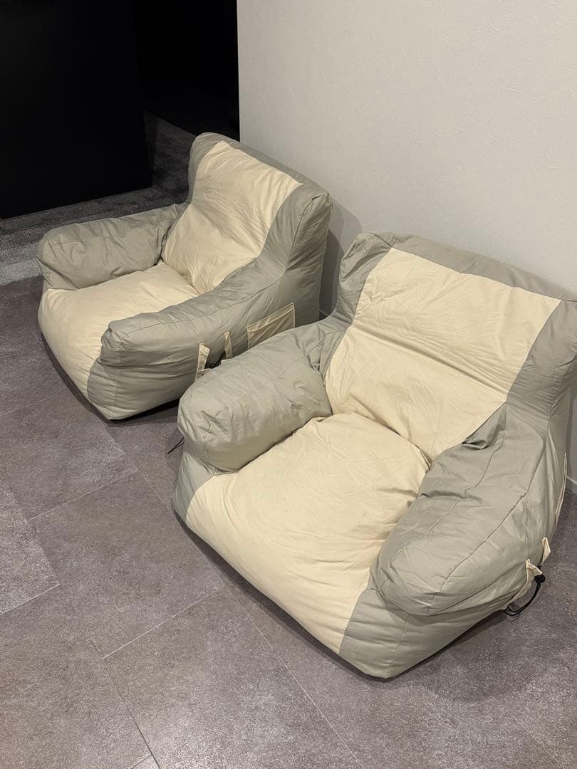 ダルトン　ガーデンソファ　ローソファ　2個セット ベージュ