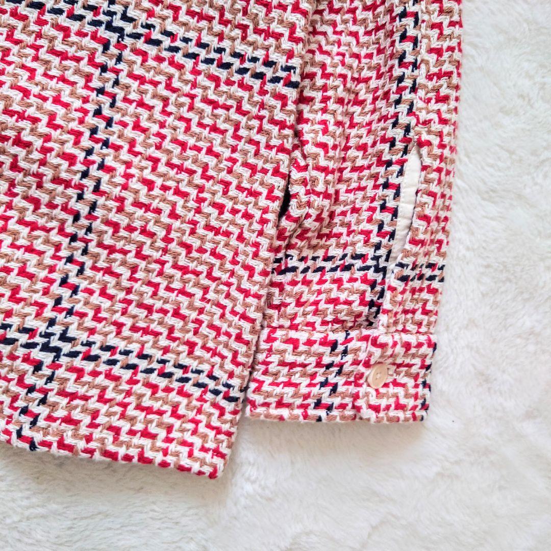 極美品 WAX LONDON ビートニークチェック WHオーバーシャツ L