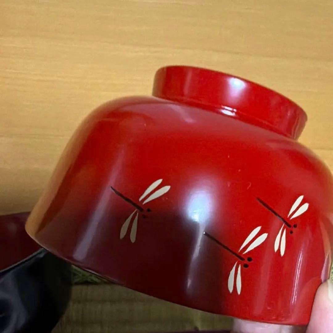 川連漆器　羽反　蒔絵　汁椀 本漆天然木純国産　曲げわっぱ