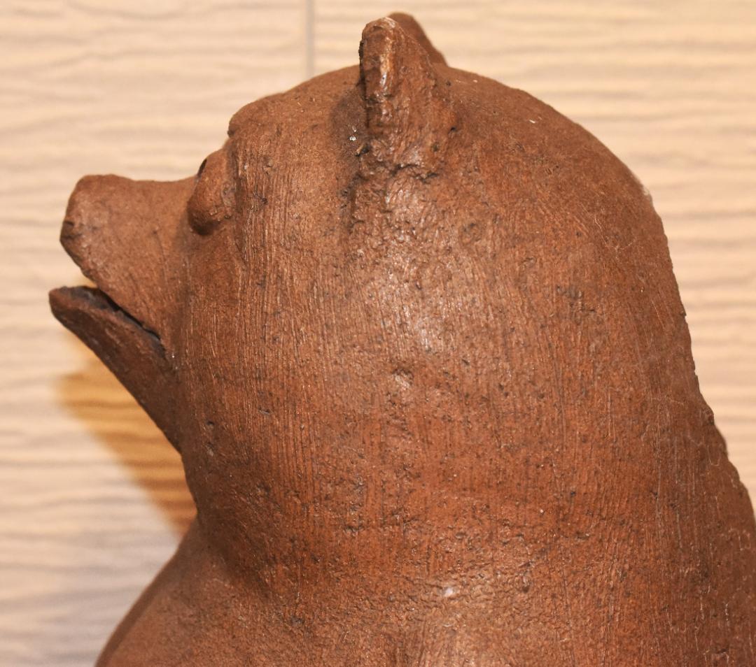 n*e様 貴重な常滑焼　狸　松下衛作　タヌキの置物　78ｃｍ●250303-03